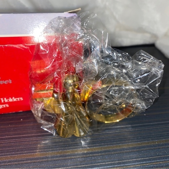 VINTAGE REGAL Gold ANGEL NAPKIN HOLDERS"CHOIR SINGERS"~4 - Picture 3 of 3